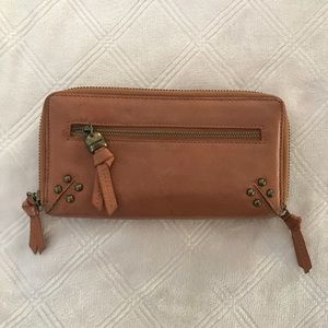 Lucky Brand Genuine Leather Cognac Tan Wallet
